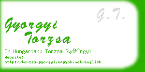 gyorgyi torzsa business card